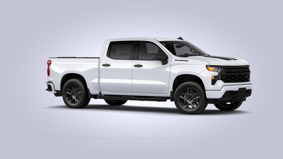 Bert Ogden Fiesta Chevrolet New 2022 Chevrolet Silverado 1500 Custom Crew Cab in Mission #F19656