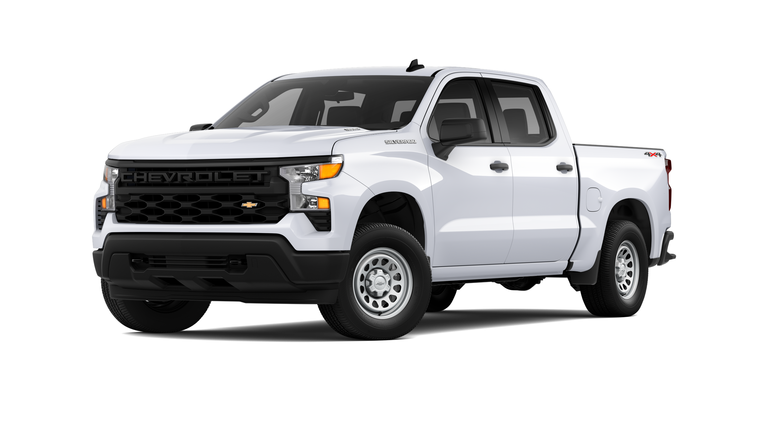 Simple and robust Chevrolet Silverado Work Truck on a construction site